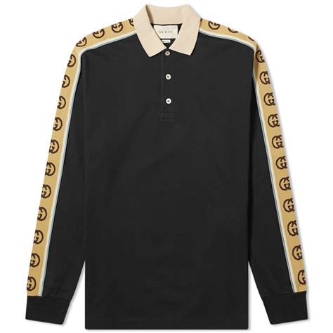 gucci 2018 polo shirt|gucci long sleeve polo shirt.